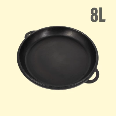 Крышка сковорода чугунная для казана 8 литров