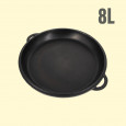 Deckel-Bratpfanne für Kasan 8 L, aus Gusseisen