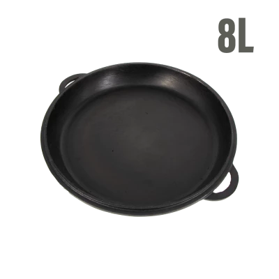 Крышка сковорода чугунная для казана 8 литров