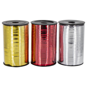 Лента для декора и подарков 1 см х 90 м, разные цвета