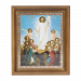 Икона Воскресение Христово 24, .деревянная рама, двойное тиснение, под стеклом, 11 x 13 см