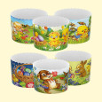 Backform-Set  für Osterkuchen "Für Kinder" 50 St, aus Backpapier, H 8,5 cm, ∅ 11 cm