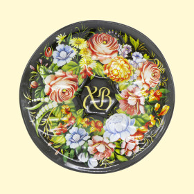 Пасхальная подставка "ХВ!"  на 6 яиц,  Ø 18,5 см, стекло