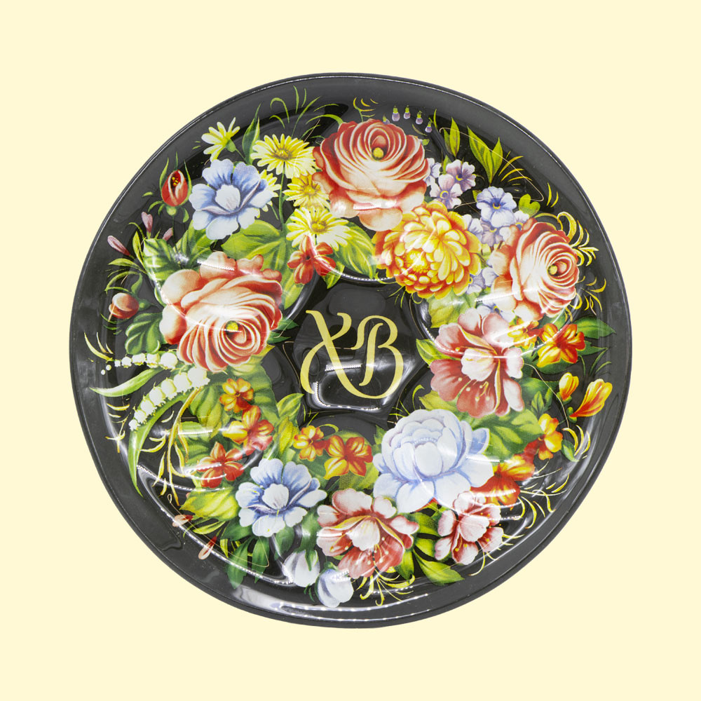 Пасхальная подставка "ХВ!"  на 6 яиц,  Ø 18,5 см, стекло