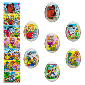 Декоративная пасхальная плёнка "Детская" 7 различных мотивов в наборе