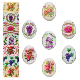 Декоративная пасхальная плёнка "Декупаж", 7 различных мотивов в упаковке