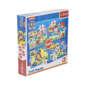 Пазлы PAW Patrol 4 в1 12,15, 20, 24 деталей