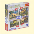 Puzzle Dinosaurier 4 in 1 35 48 54 70 Teile