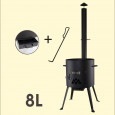 Utschak mit Schornstein für Kasan 8 L, Ø 352 mm, H: 620  mm