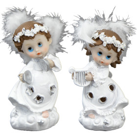 Декоративная фигурка Ангел светящаяся 14 х 6,5 см в 2 вариантах