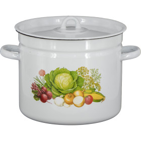 Кастрюля эмалированная Овощи   7 л, Ø 21 см