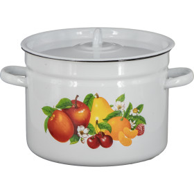 Эмалированная кастрюля Фруктовый рай, 5,5 л