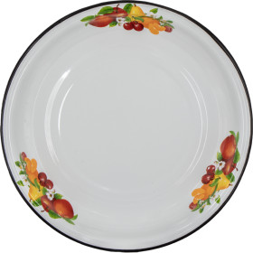 Круглое блюдо ∅40 см  Фруктовый рай эмалированное, 4,5 л
