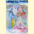 Fensterdekoration-Set 12 St  aus Papier Weihnachtsmann und Schneewittchens 50 x 34 cm