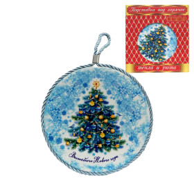 Подставка под горячее "Волшебного нового года", керамическая, Ø 16 см