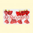 Tannenbaumschmuck-5er-Set Bonbons, rot, 11,5 x 5 x 4 cm