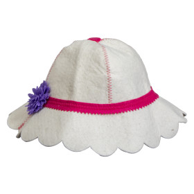 Шапочка банная Панама войлок, В - 24 см