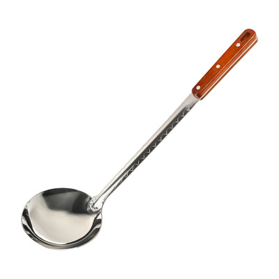 Половник из нержавеющей стали, с деревянной ручкой, 43 x 12 cм