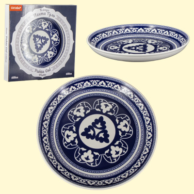 Блюдо Пахта Гюль Ø30 см синее