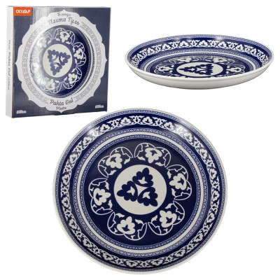 Блюдо Пахта Гюль Ø30 см синее