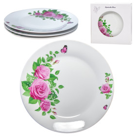 Набор из 3 тарелок Испанская роза Ø24 см