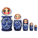Матрёшка Синие цветы M5 18 см