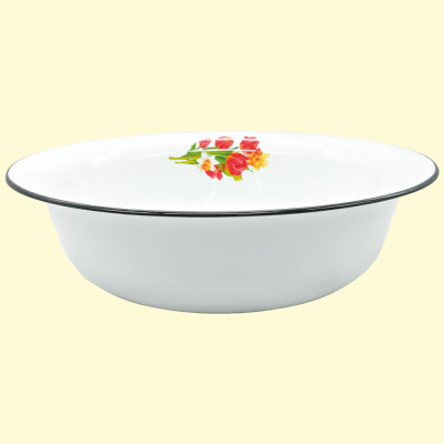 Таз Тюльпаны эмалированный 16 л