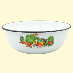 Миска Овощи эмалированная 3,5 л, Ø 26 см