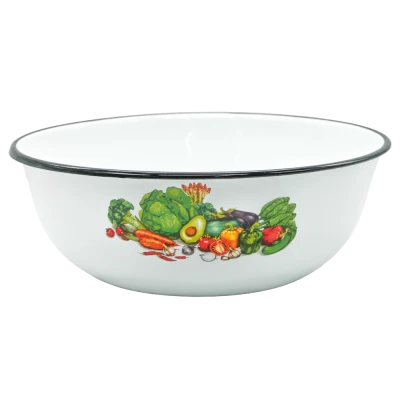 Миска Овощи эмалированная 3,5 л, Ø 26 см