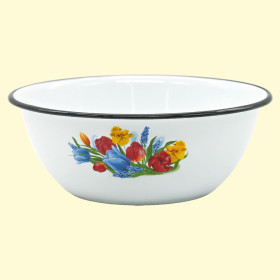 Миска эмалированная Сания 1,5 л, Ø 20 см