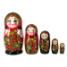 Матрёшка Хохлома клубника чёрная M5 18 см
