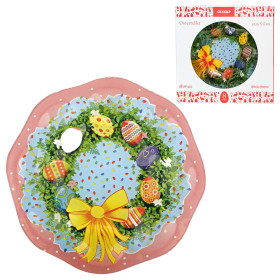 Пасхальная подставка Пасха на 8 яиц,  Ø 21 см, стекло