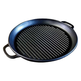 Чугунный узбекский казан 18 литров с крышкой-сковородой-гриль