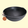 Uzbekischer WOK Kessel aus Gusseisen 12 Liter