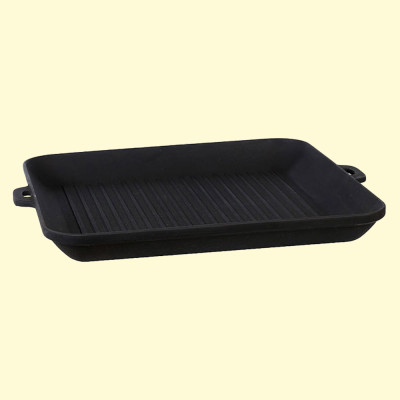 Чугунная сковорода-гриль 35x35x4 см
