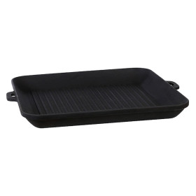 Чугунная сковорода-гриль 35x35x4 см