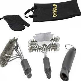 Набор в фирменном мешке: перчатка, щётка со скребком 41 см, щётка со скребком 45 см, сменная ручка