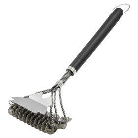 Щётка для гриля со скребком, 45 см