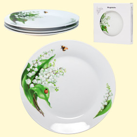 Набор из 3 тарелок Ландыши Ø24 см