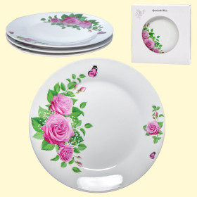 Набор из 3 тарелок Испанская роза Ø24 см