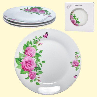 Набор из 3 тарелок Испанская роза Ø24 см