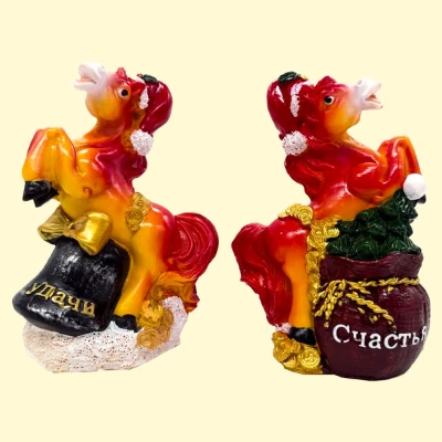 Копилка - Фигурка Год Лошади в двух вариантах, 10 x 6 x 14 см, из полимера