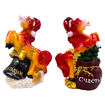 Копилка - Фигурка Год Лошади в двух вариантах, 10 x 6 x 14 см, из полимера