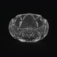 Aschenbecher aus facettiertem Glas 12 x 5 cm