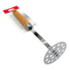 Картофелемялка 25 см, дерево, сталь