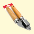 Knoblauchpresse 19 cm, Holz, Stahl