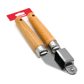 Пресс для чеснока 19 см, дерево, сталь