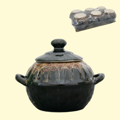 Горшок для выпекания 0,6 л корзинка (набор из 6 горшков)