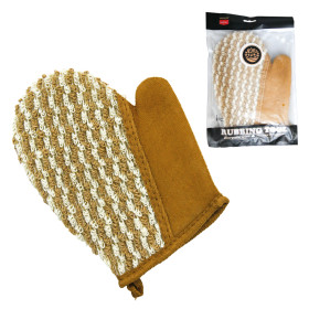 Варежка-мочалка для тела из сизаля, 20 х 17 см