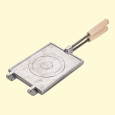 Rechteckige Waffelbackform, 19 × 14,5 cm
